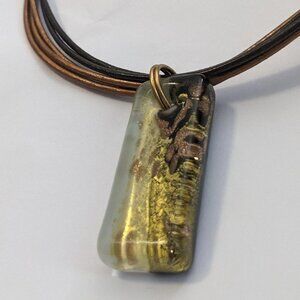 Two-Sided Glass Necklace